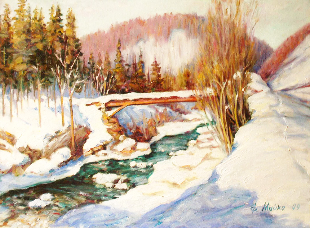 «Місток у Яремчі». 2009. Полотно, олія